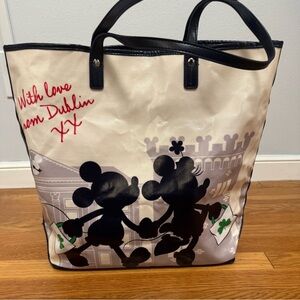 Disney Black and Cream Mickey and Minnie Tote